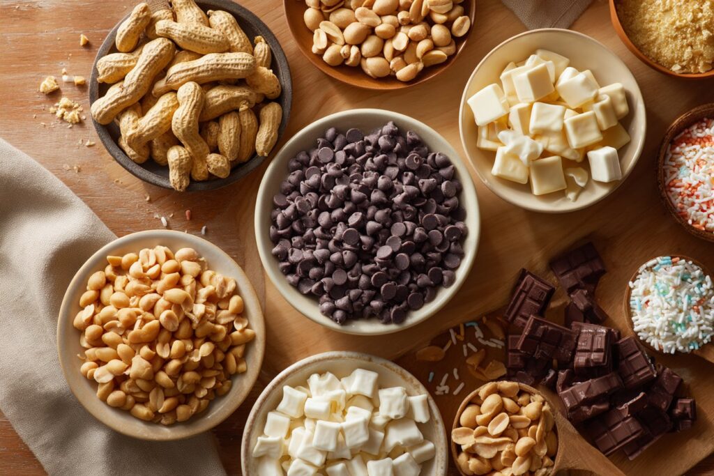 Ingredients for Chocolate Peanut Candy