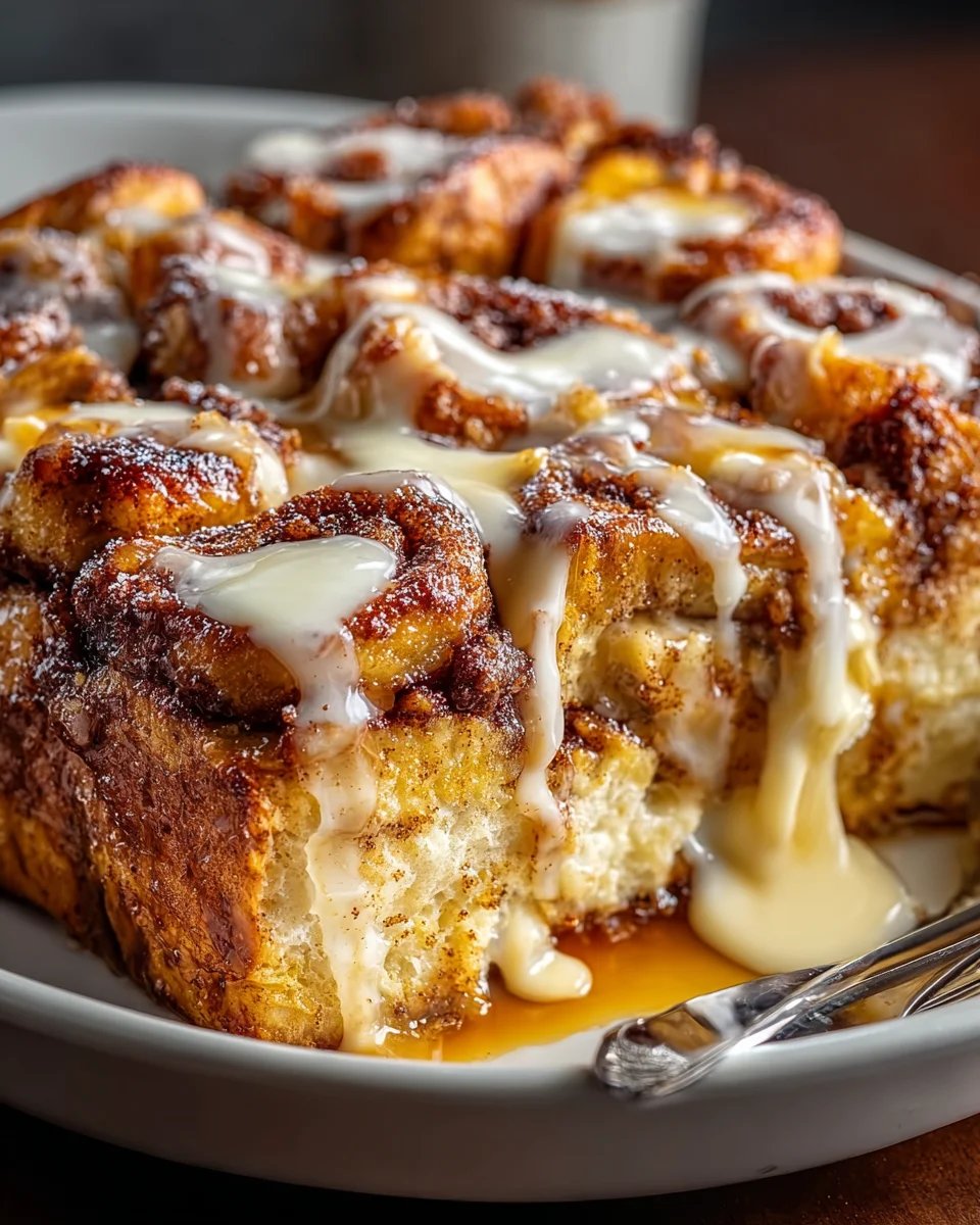 Cinnamon Roll French Toast Casserole