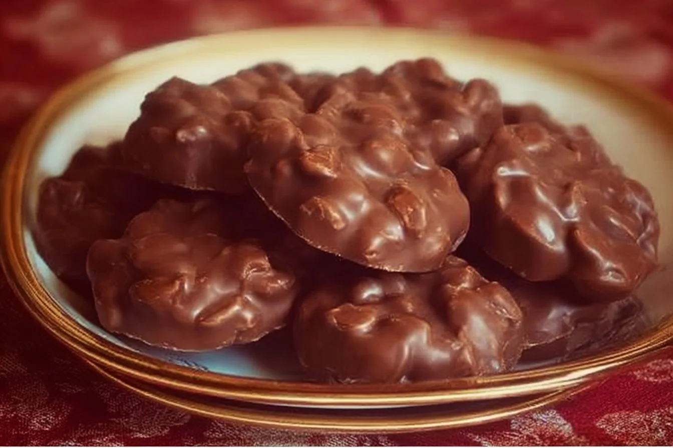 Chocolate Peanut Candy with festive sprinkles