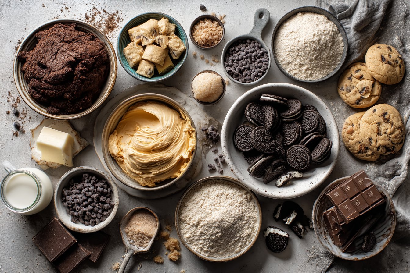 Amazing Slutty Brownies (Cookie Dough): 3 Decadent Layers