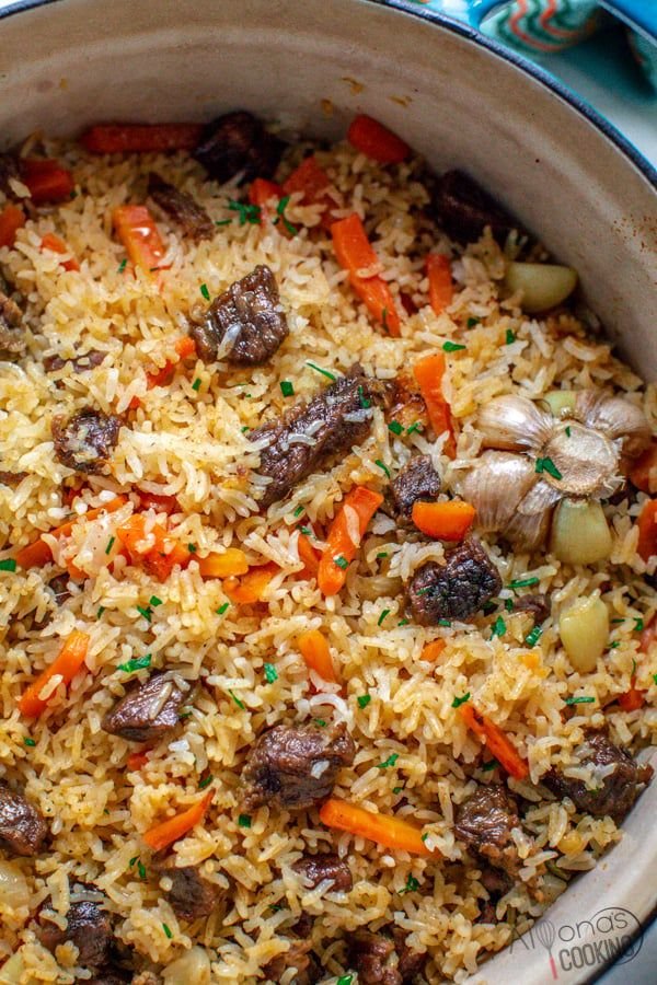 Savory Beef Pilaf