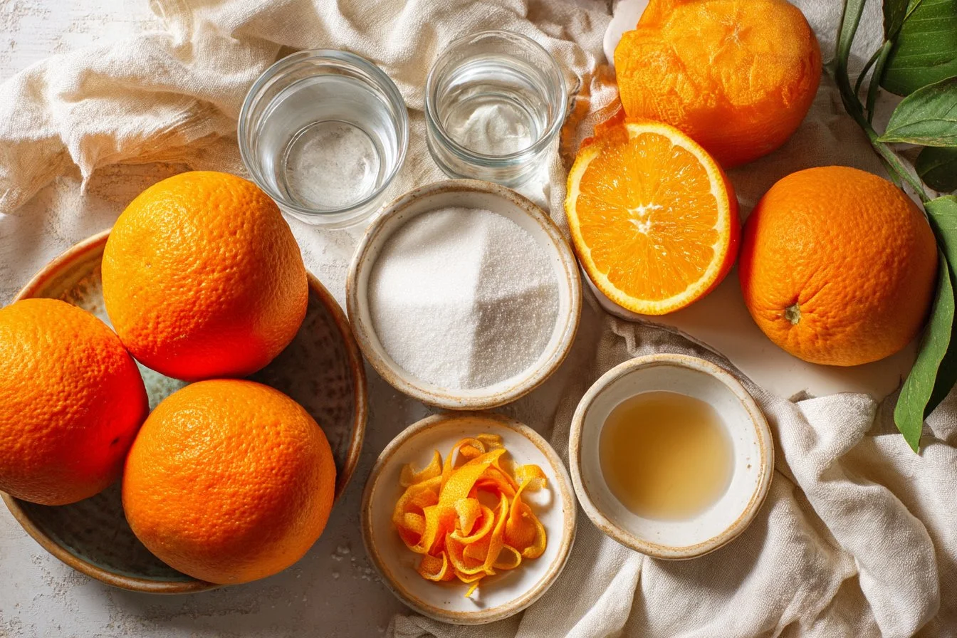 Candied Orange Peel in Syrup