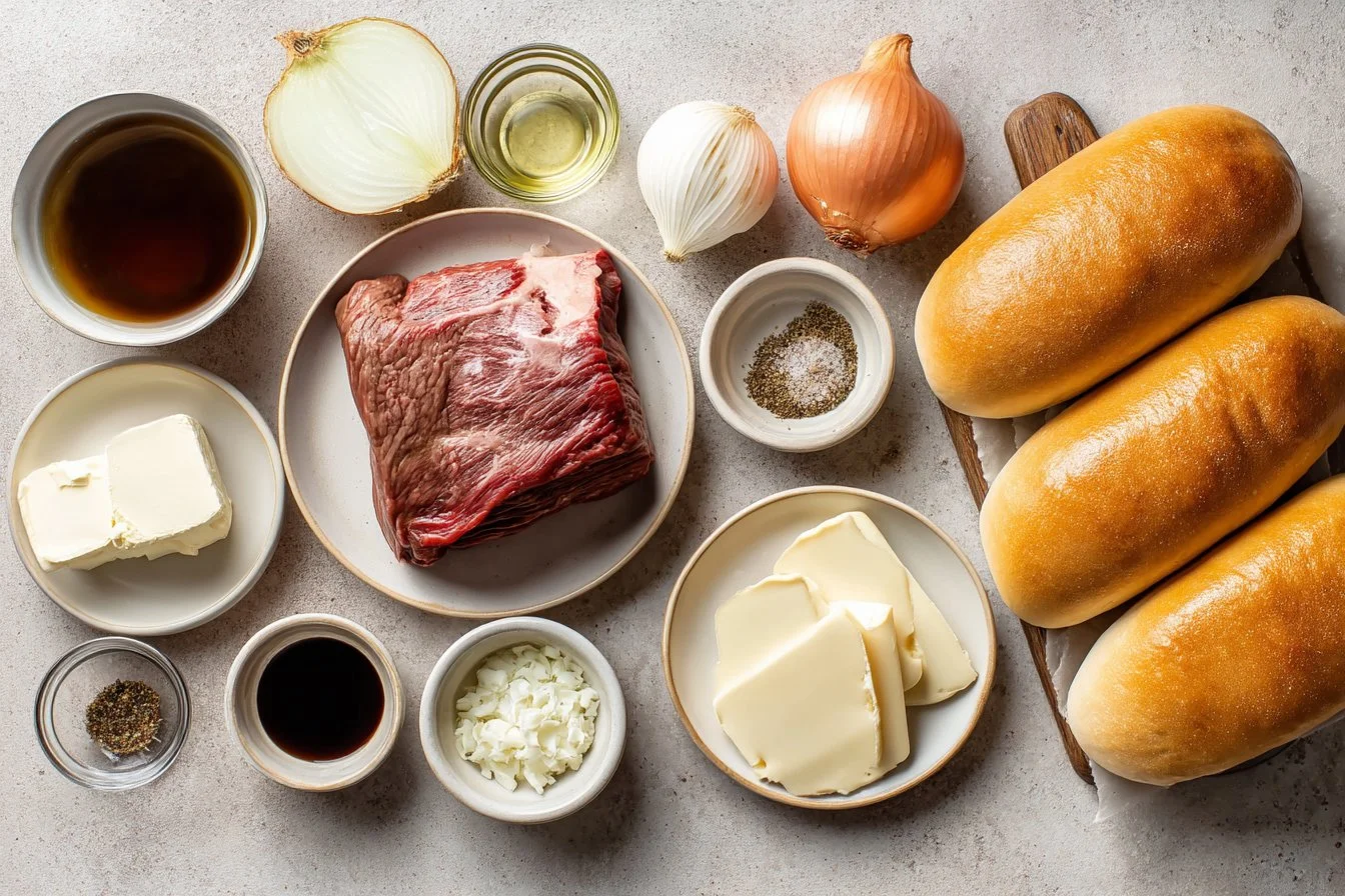 Crockpot French Dip Sandwiches
