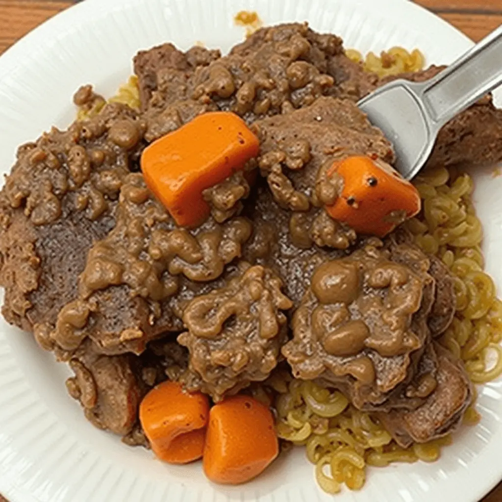 A tender and flavorful Instant Pot Mississippi Pot Roast served with mashed potatoes and a side of vegetables.