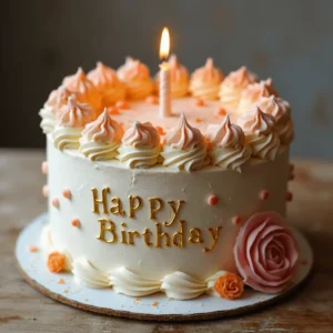 A collection of 10 beautiful vintage birthday cake designs for her special day, featuring elegant details like lace frosting, floral accents, and pastel colors.