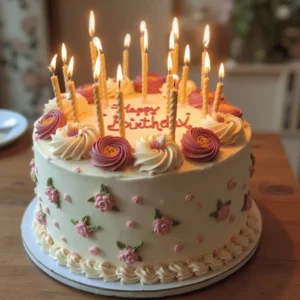 A collection of 10 stunning vintage birthday cake ideas for her, featuring intricate designs, floral decorations, and pastel colors. 