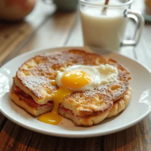 A breakfast table with dairy-rich items including a glass of milk, buttered toast, yogurt, and cheese slices, alongside hidden dairy foods like granola and pancakes.