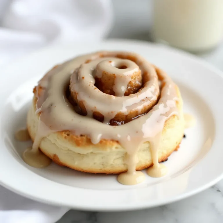 Freshly baked cinnamon rolls topped with rich buttercream icing.