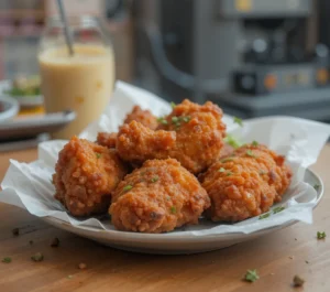 A side-by-side comparison of Jones Fried Chicken and its competitors, showing the difference in crispiness, color, and texture. 