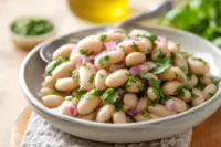 White Bean Salad with lemon, parsley, and olive oil