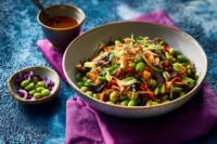 Asian Bean Salad with edamame, cashews, and lime
