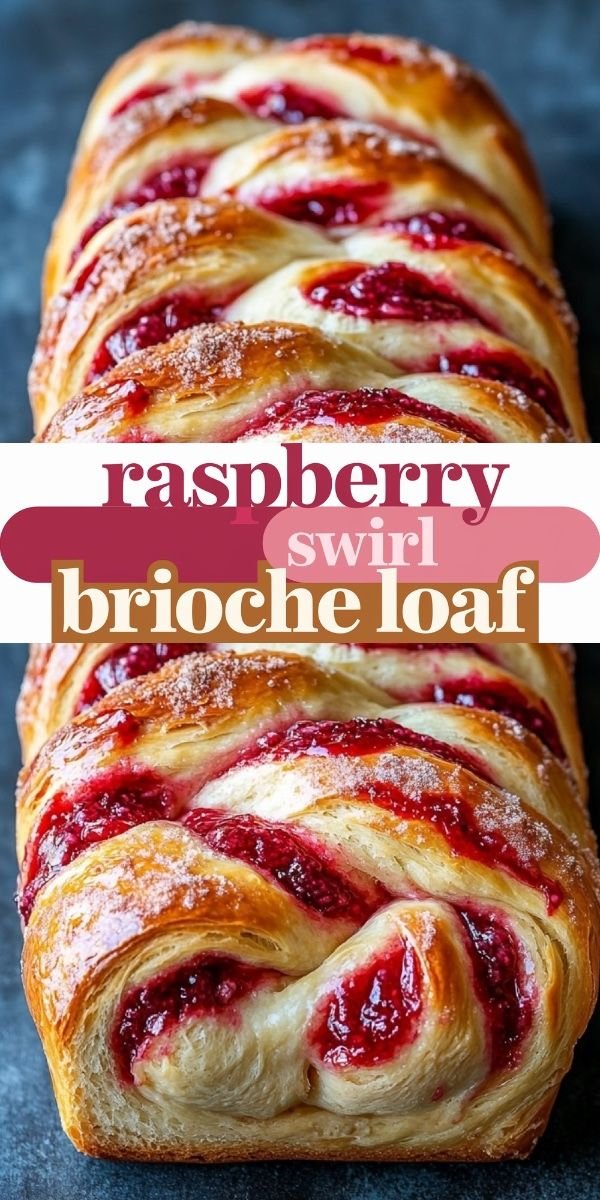 Raspberry Swirl Brioche Loaf