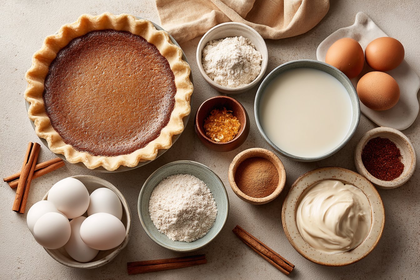 Christmas Eve Cinnamon-Vanilla Custard Pie – Creamy Holiday Dessert Magic