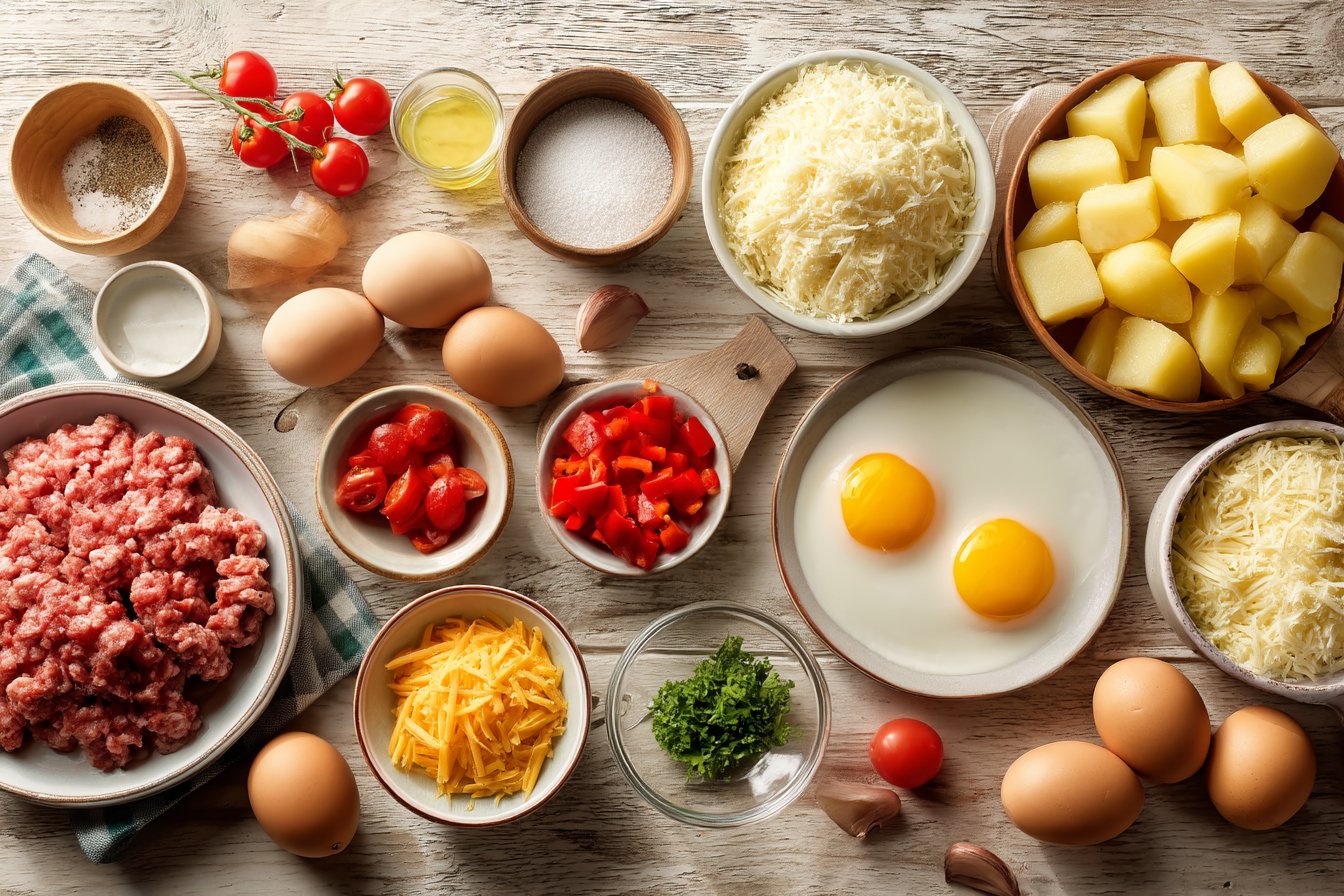 Sausage Hash Brown Breakfast Casserole