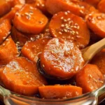 Delicious candied sweet potatoes glazed with sugar and spices