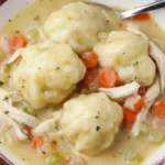 Bowl of Chicken and Wild Rice Soup garnished with herbs