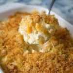 Delicious chicken casserole baked to perfection with vegetables and cheese