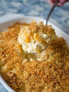 Delicious chicken casserole baked to perfection with vegetables and cheese