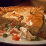 Delicious Chicken Pot Pie with flaky crust and fresh vegetables