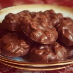 Chocolate Peanut Candy with festive sprinkles