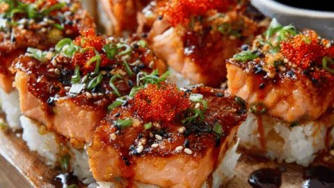 Spicy Salmon Sushi Bake Recipe