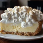 Delicious Marshmallow Whip Cheesecake with fluffy topping and graham cracker crust