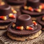 Festive Pilgrim Hat Cookies decorated for Thanksgiving celebration