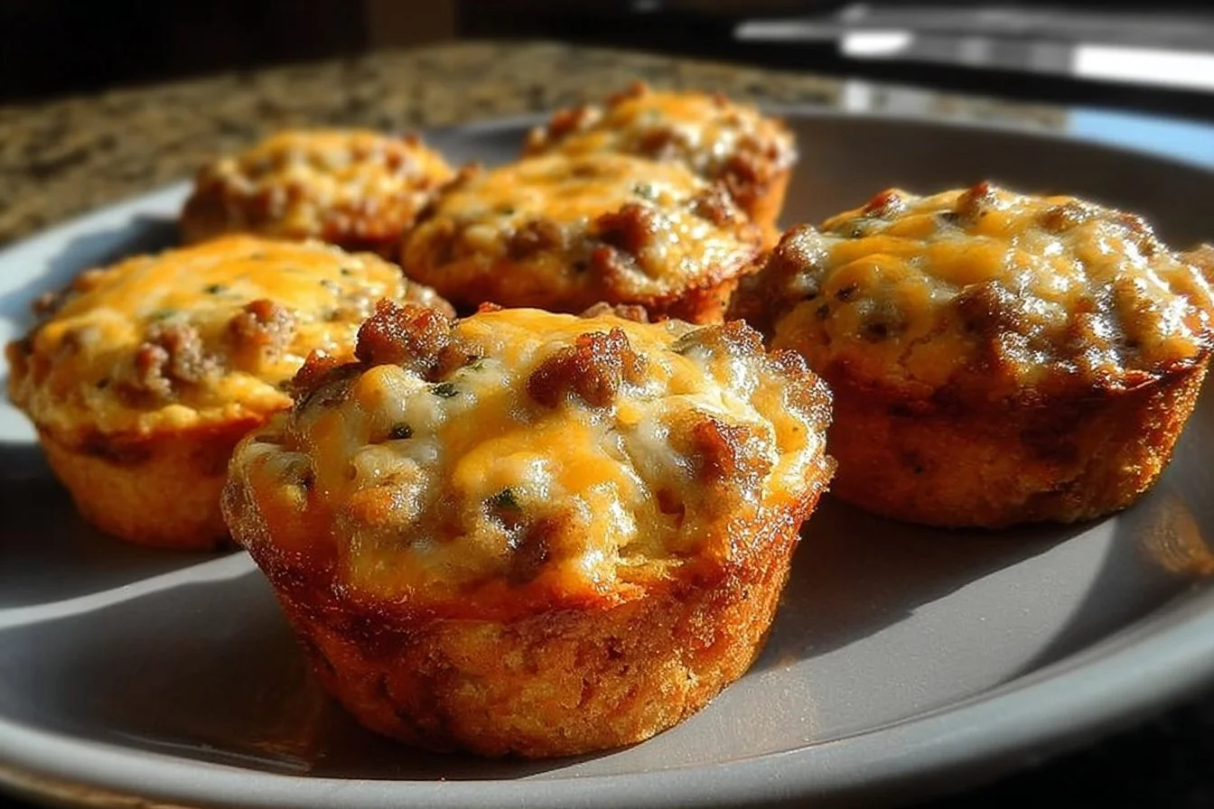 Delicious sausage muffins made with Bisquick for a quick breakfast treat.
