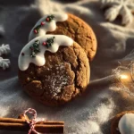 Deliciously soft gingerbread cookies displayed on a festive plate.