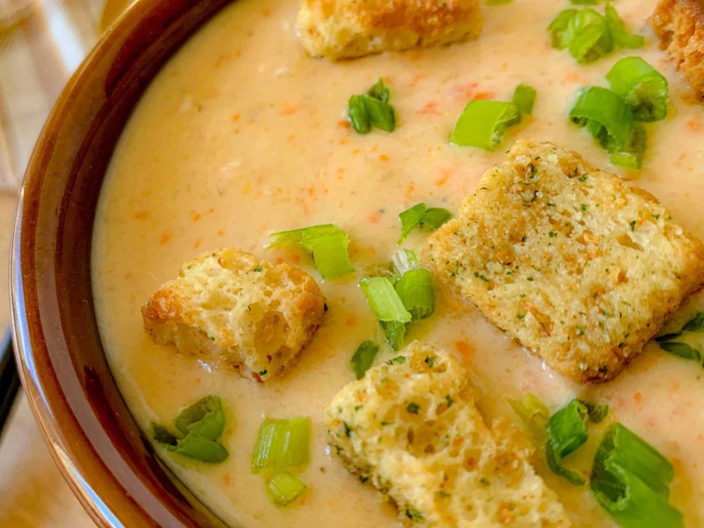 Slow Cooker Cheddar Soup