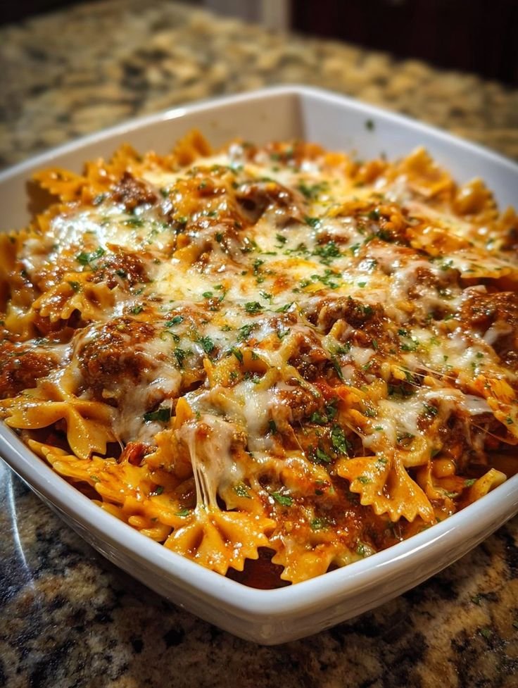 Cheesy Bowtie Casserole