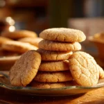 Freshly baked brown sugar maple butter cookies on a cooling rack