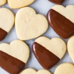 Homemade butter cookies on a plate, perfect for dessert or snacks