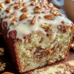 Delicious Butter Pecan Cake Loaf with pecans and creamy butter frosting