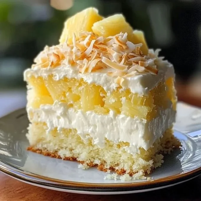 Delicious homemade Coconut Cake with frosting and coconut flakes