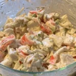 Delicious Crab Seafood Salad with fresh ingredients and vibrant colors