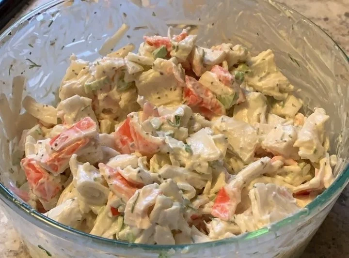 Delicious Crab Seafood Salad with fresh ingredients and vibrant colors