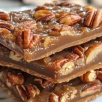 Delicious easy pecan pie bark with nuts and chocolate.