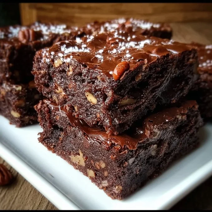 Decadent Mississippi Mud Cake Brownies with chocolate and marshmallow topping