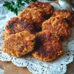 Delicious quick salmon patties cooked to perfection with herbs and spices.
