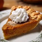 Ultimate Brown Sugar Sweet Potato Pie served on a dessert plate