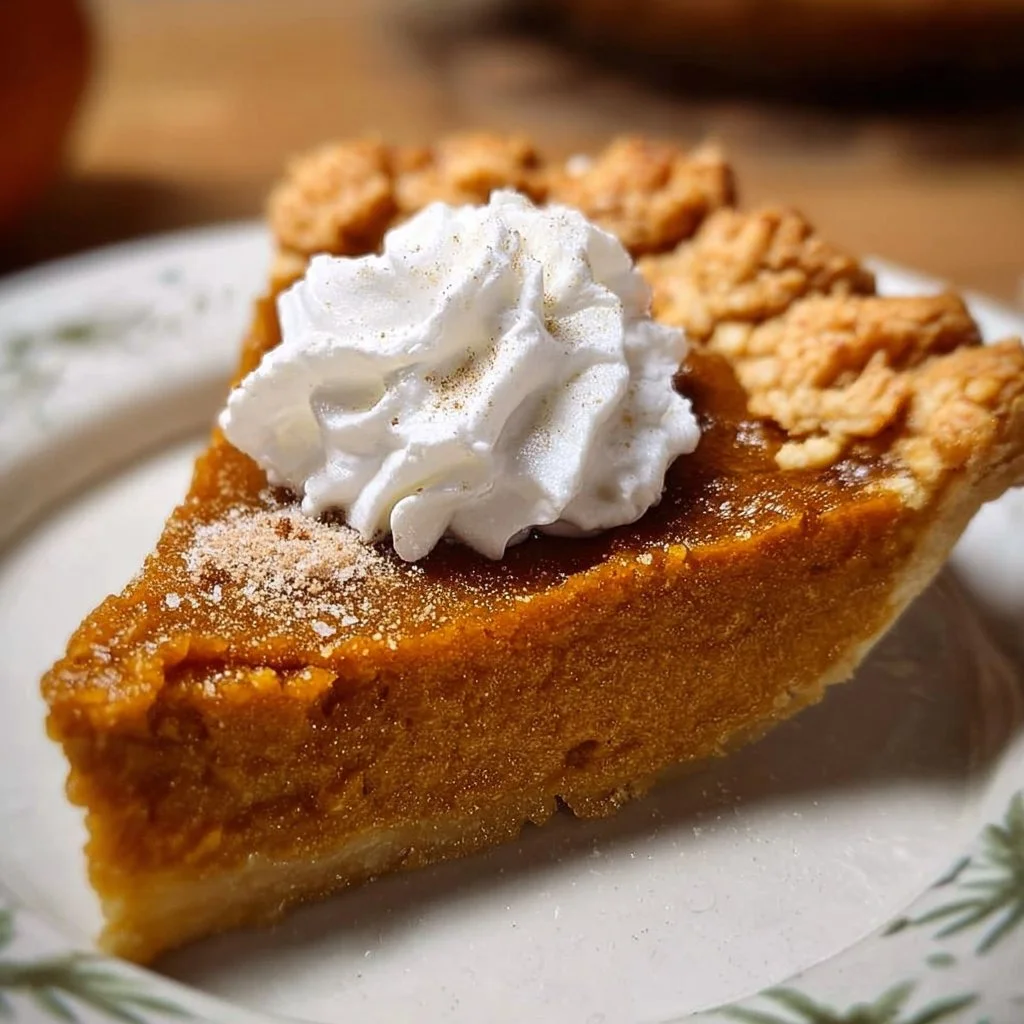 Ultimate Brown Sugar Sweet Potato Pie served on a dessert plate