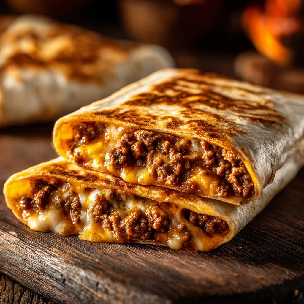 A mouth-watering burrito filled with fresh ingredients and vibrant colors.