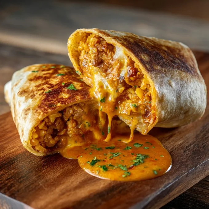 Comfort Food Chicken Wraps with fresh ingredients wrapped in a tortilla