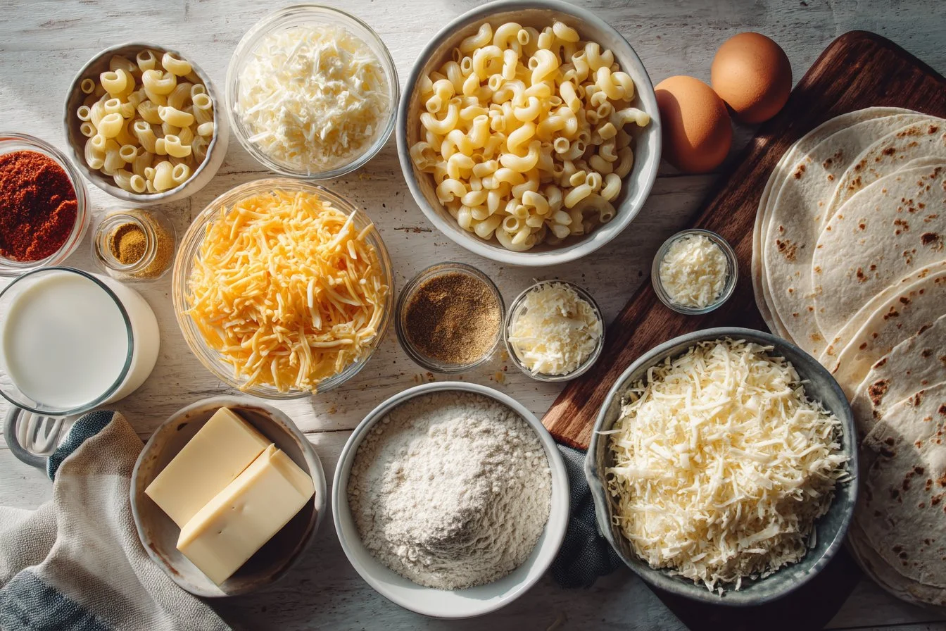 Mac and Cheese Quesadillas