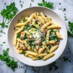 Plate of flavorful marinated chicken ready to be grilled or baked
