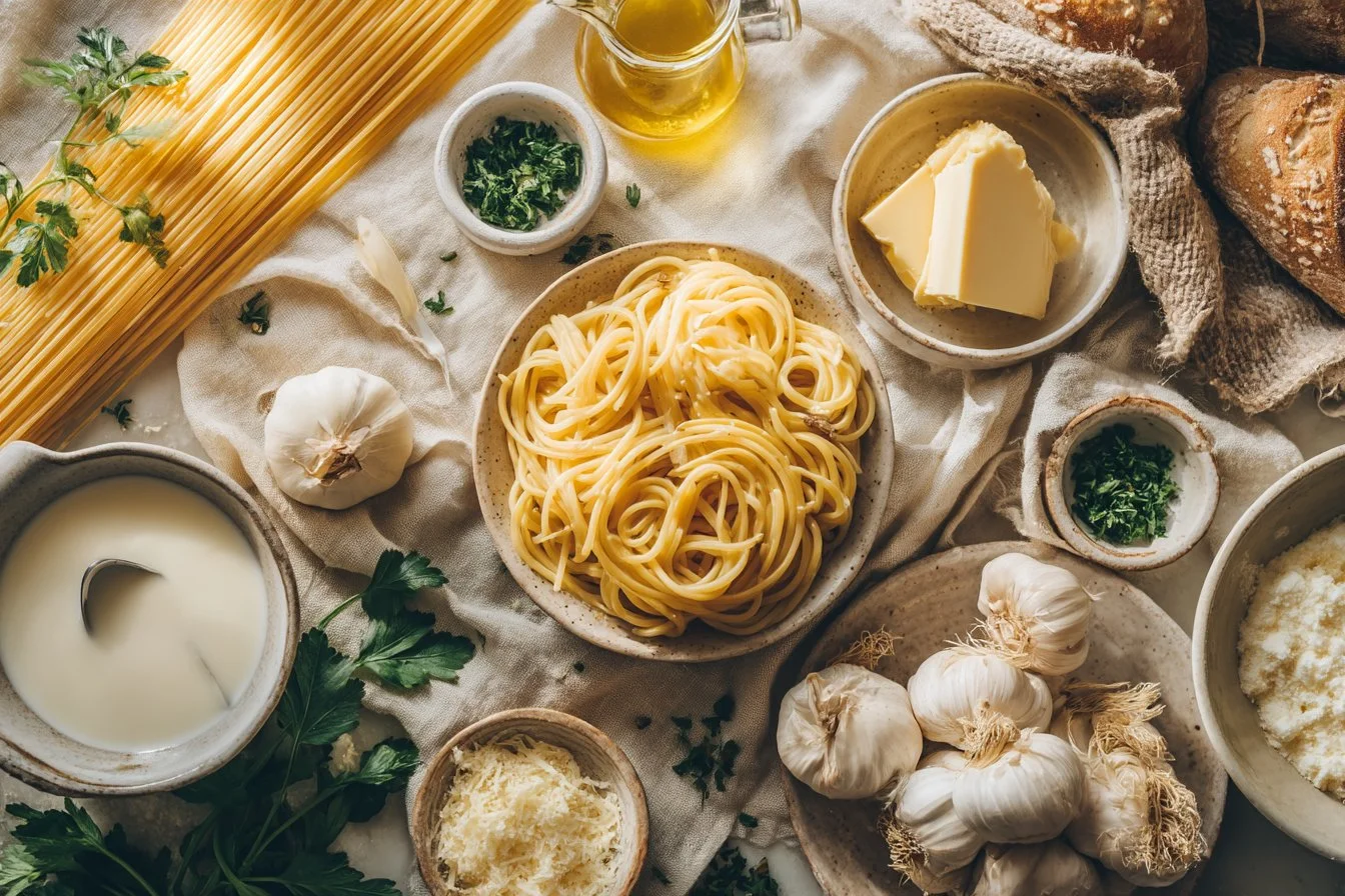 One Pot Creamy Garlic Pasta