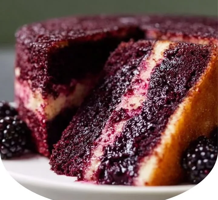 The Dreamiest Blackberry Velvet Cake