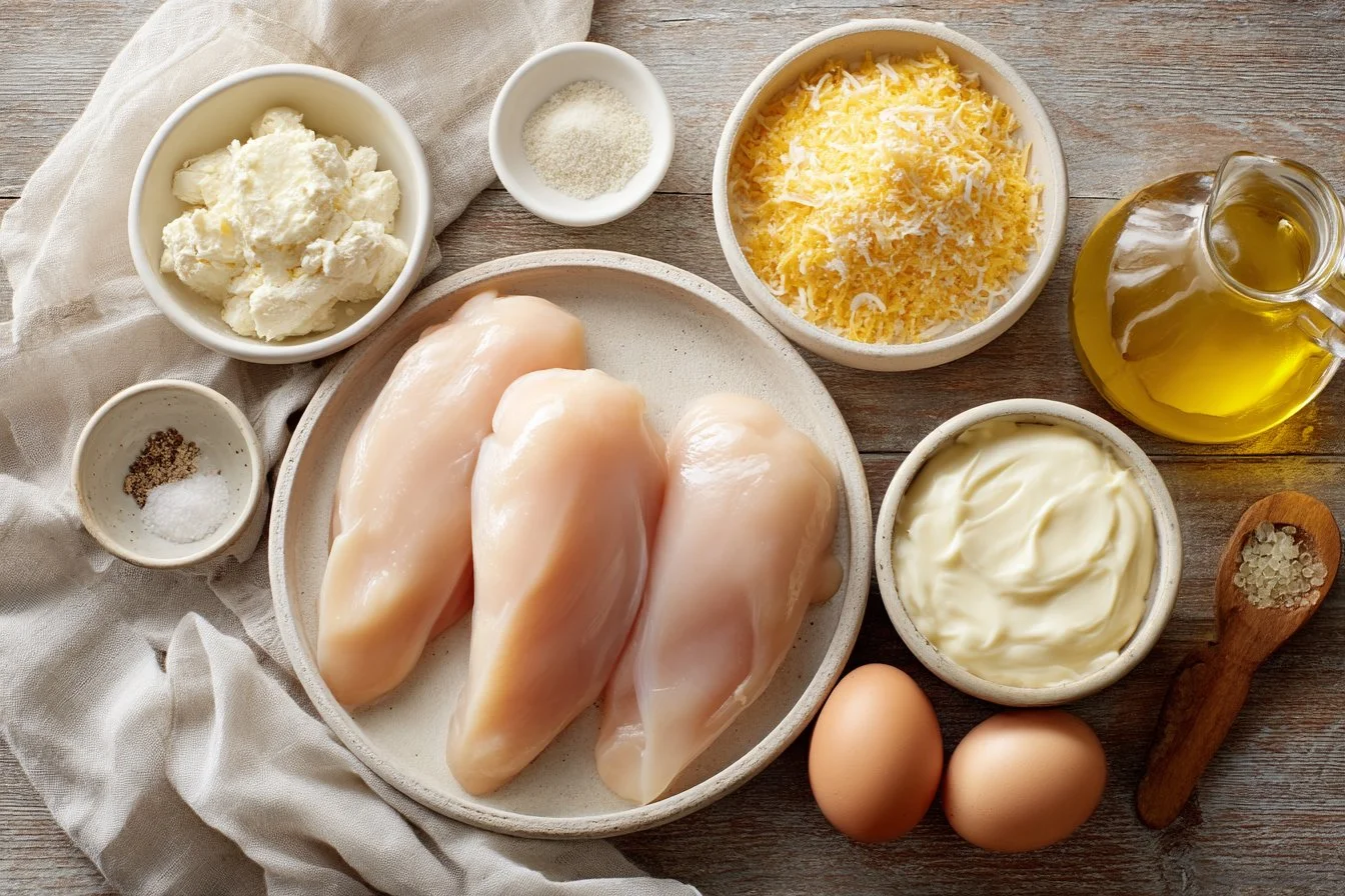 Baked Chicken with Parmesan and Mayonnaise