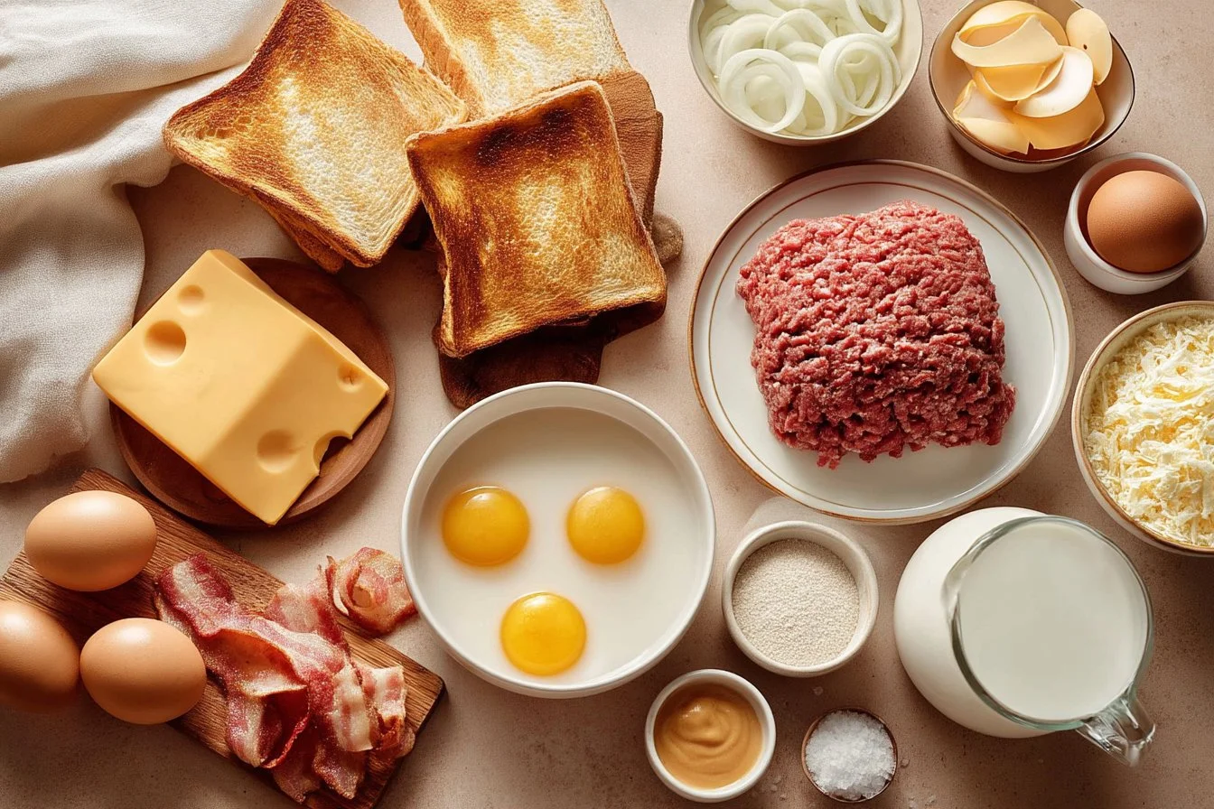 Beef and Cheese French Toast Sandwich